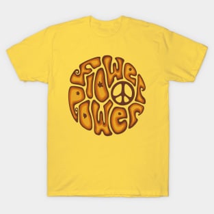 Flower Power Word Art T-Shirt